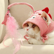 Head Wearing Feather Funny Cat Stick Funny Cat Toy