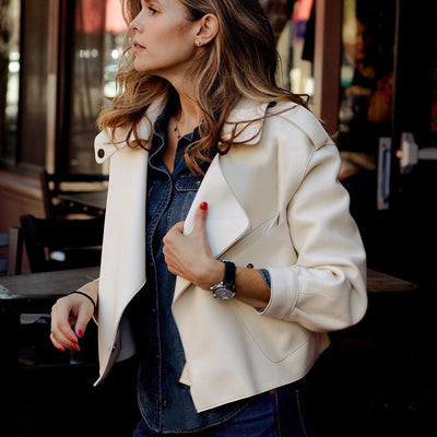 Autumn And Winter Women's Leather Jackets