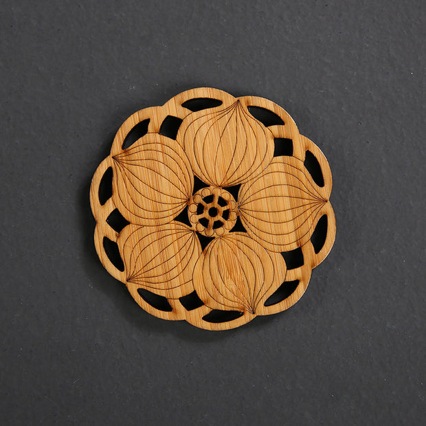 Bamboo Tea Coaster Cup