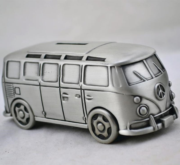 Piggy Bank Vintage Retro Car Wheels Can Be Turned Children's Birthday Gifts
