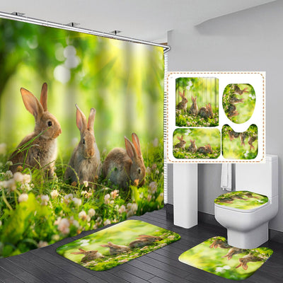 Waterproof Polyester Shower Curtain