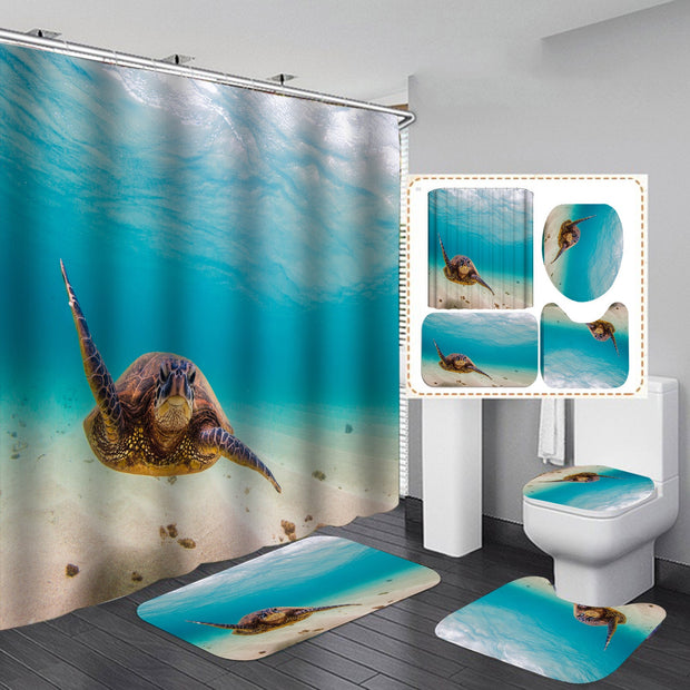 Waterproof Polyester Shower Curtain