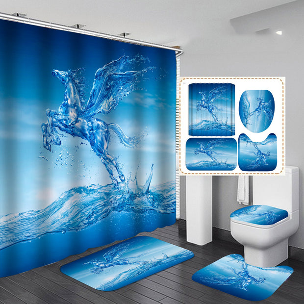 Waterproof Polyester Shower Curtain
