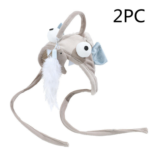 Head Wearing Feather Funny Cat Stick Funny Cat Toy