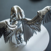 Art Angel Female Wings Kneeling Cape Indoor Wings Angel