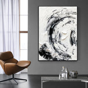 Handmade Oil Painting Canvas Wall Art Decoration Hand Painted Modern Abstract White Acrylic Artwork Large Murals Thick Texture For Living Room Home Decor Unframed Paintings