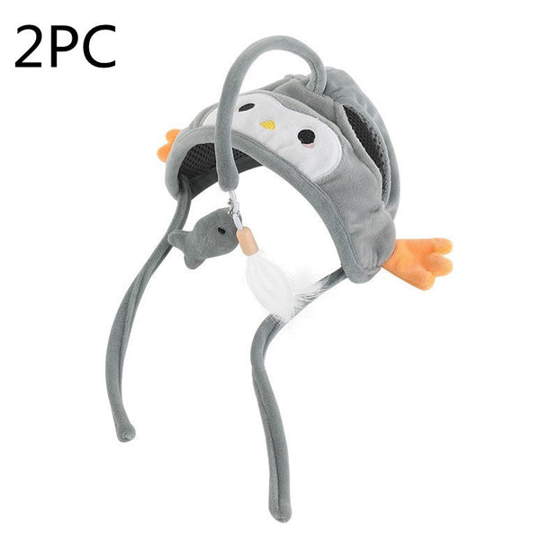 Head Wearing Feather Funny Cat Stick Funny Cat Toy