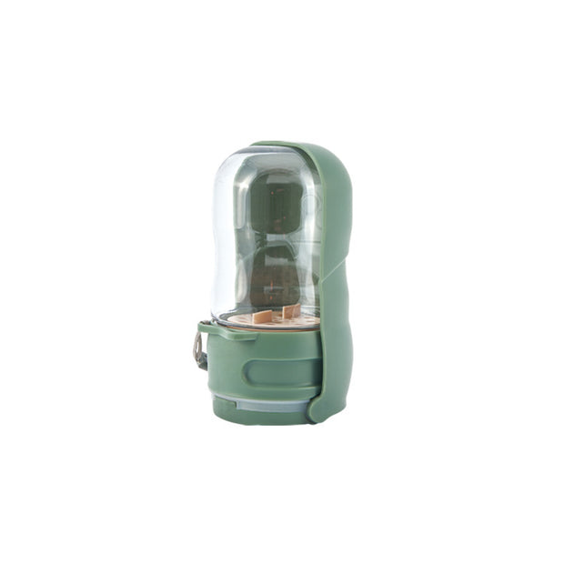 Pet Outdoor Tableware Folding Portable Dog Food Integrated Water Fountain