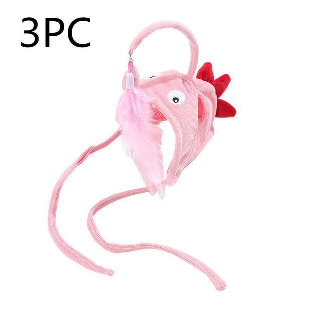 Head Wearing Feather Funny Cat Stick Funny Cat Toy